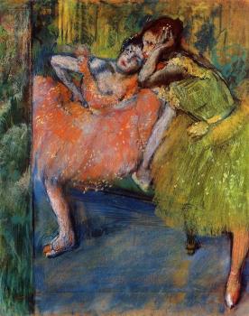 埃德加 德加 Two Dancers in the Studio 埃德加 德加 Two Dancers in the Studio